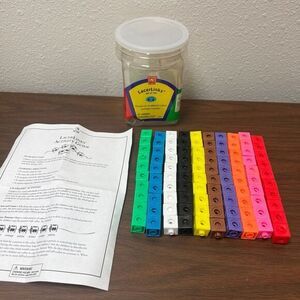 IDEAL EDUCATION Lacer Links COUNTERS MINI JAR‎ Set of 100 K-6th Grade Math Sort